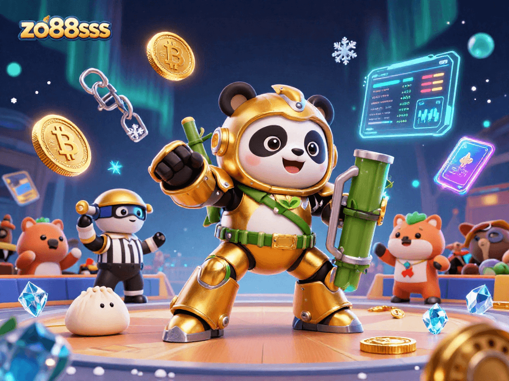 Experience thrilling action in the zo88sss arena with high-energy 3D characters and vibrant casino elements.