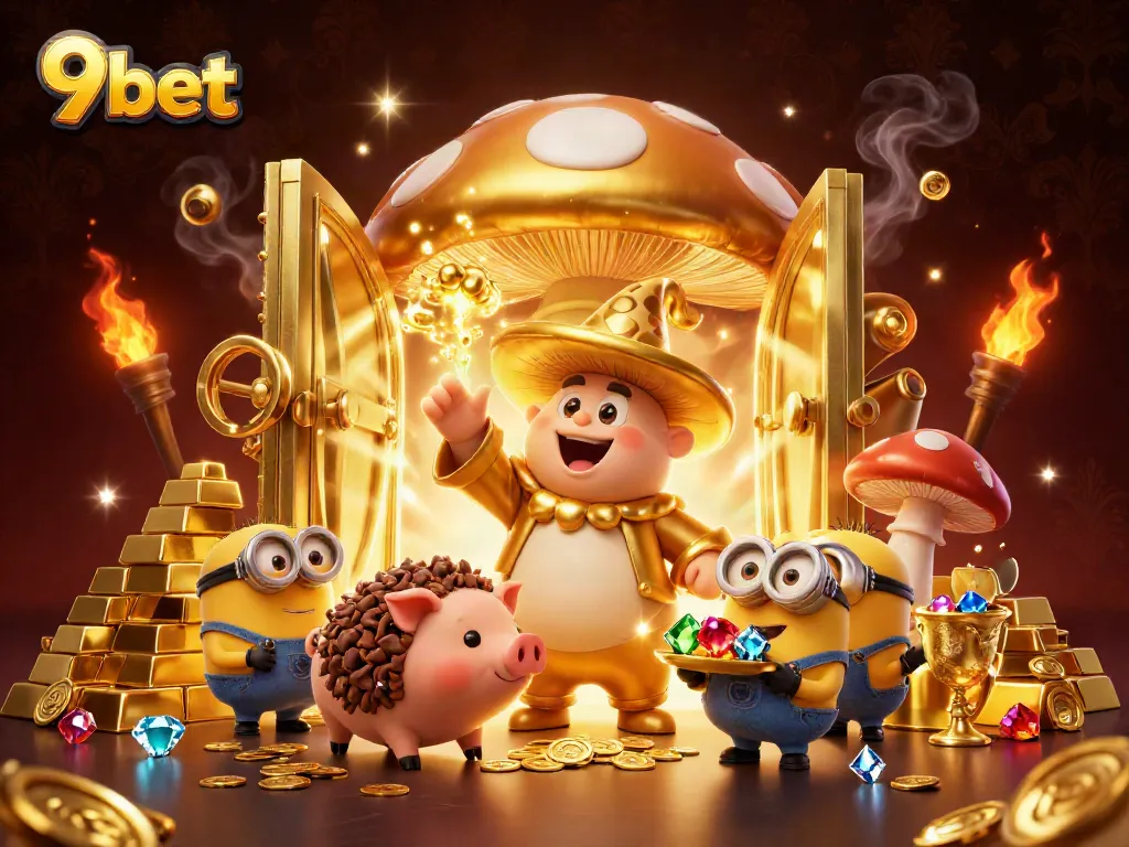 Experience thrilling gameplay at 9bet with captivating casino elements and magical treasures.
