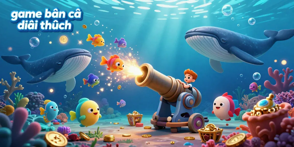 Experience the thrill of game bắn cá đổi thưởng with explosive underwater action showcasing colorful fish and treasures.