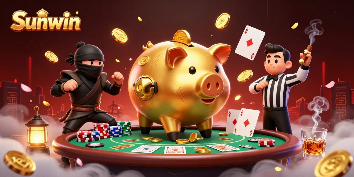 Engage with Sunwin's thrilling casino experience featuring dynamic characters and vibrant game elements.