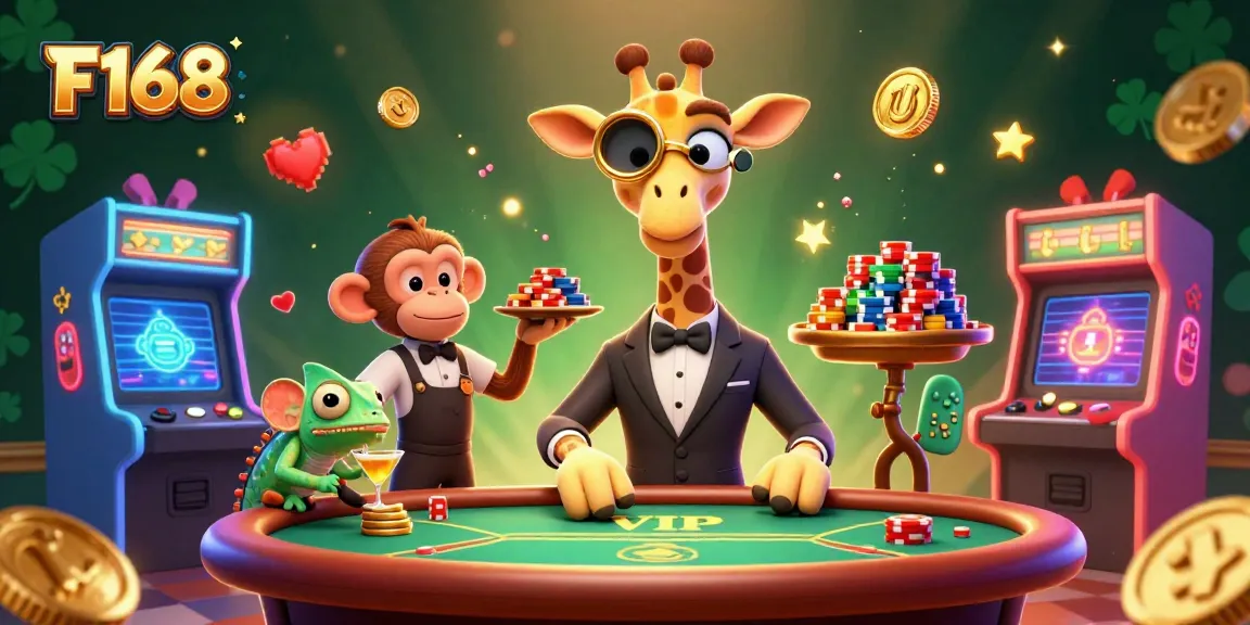 Experience winning with F168 while engaging in thrilling casino animations and vibrant game elements.