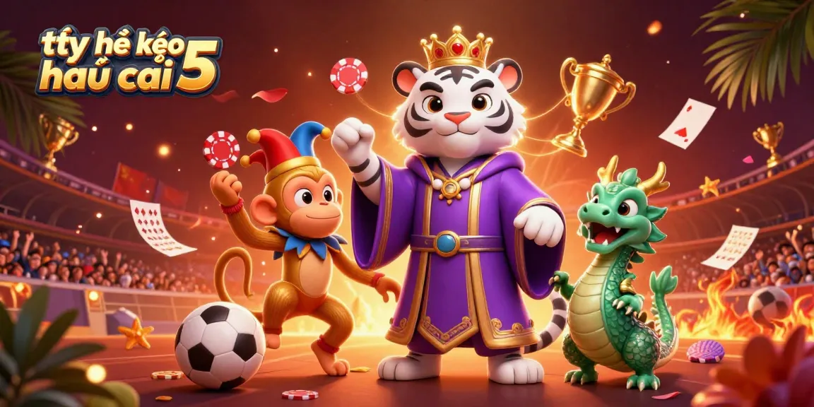 Experience thrilling action with tỷ lệ kèo nhà cái 5 in this vibrant sports betting illustration