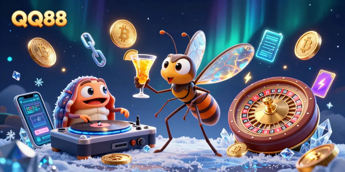 Spin to win at QQ88 with vibrant casino elements and engaging characters in a dynamic gaming scene.